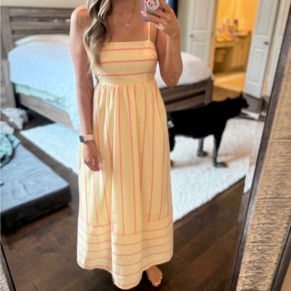 Striped Flowy Maxi Dress